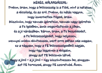Mennyire szükségünk van a bölcsességre!