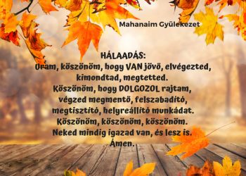 Ma is innen jön a szabadítás. 