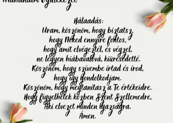 Ne váljon üressé az életedben, ne legyen gyümölcstelen.