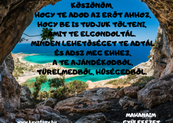 Köszönöm, hogy te adod az erőt