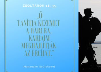 Ő tanítja kezemet a harcra, karjaim meghajlítják az ércíjat.